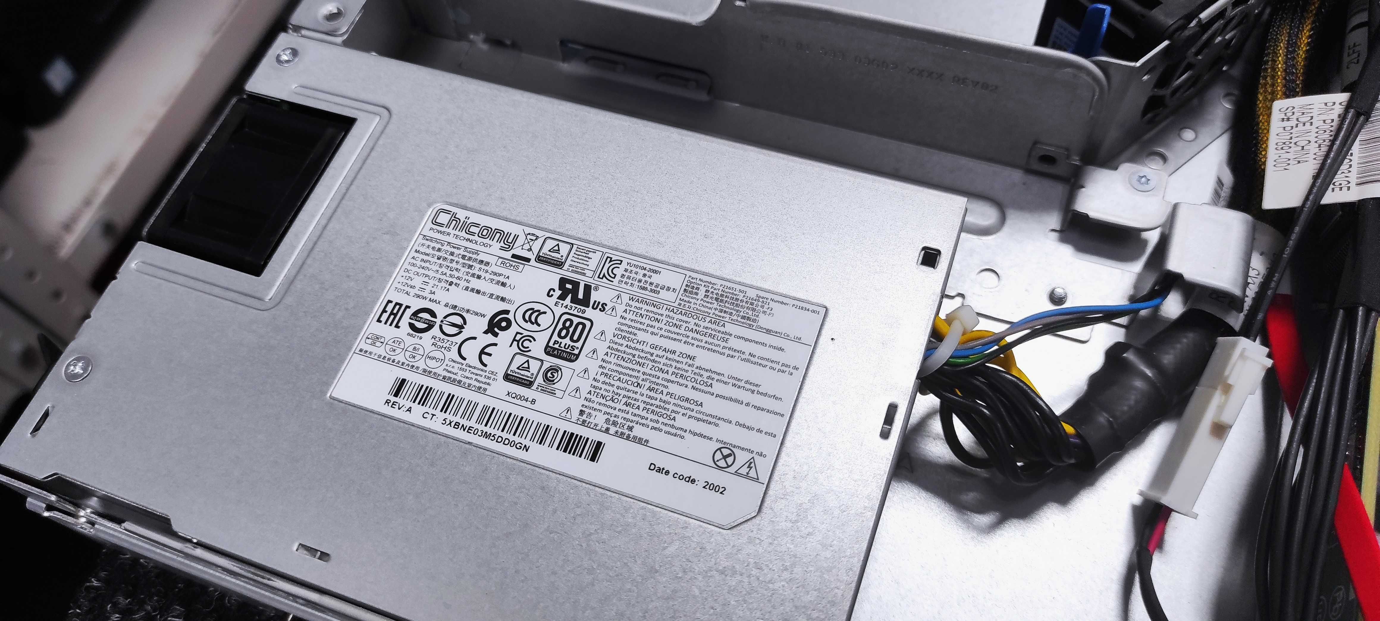 Компактный сервер HP ProLiant DL20 Gen10 (глубина 40см)