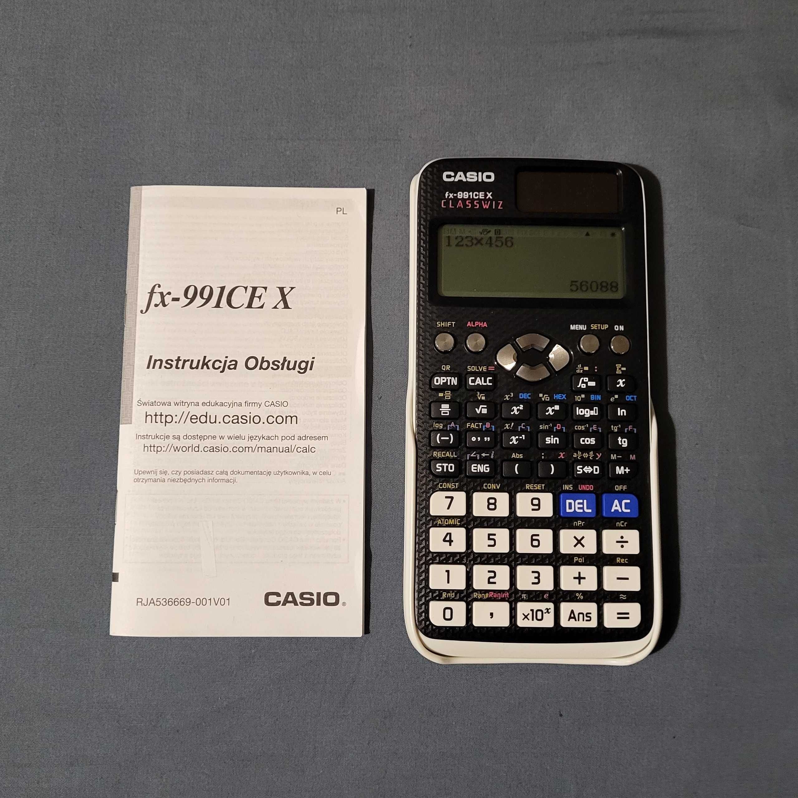 Kalkulator naukowy Casio FX-991CEX - polskie menu