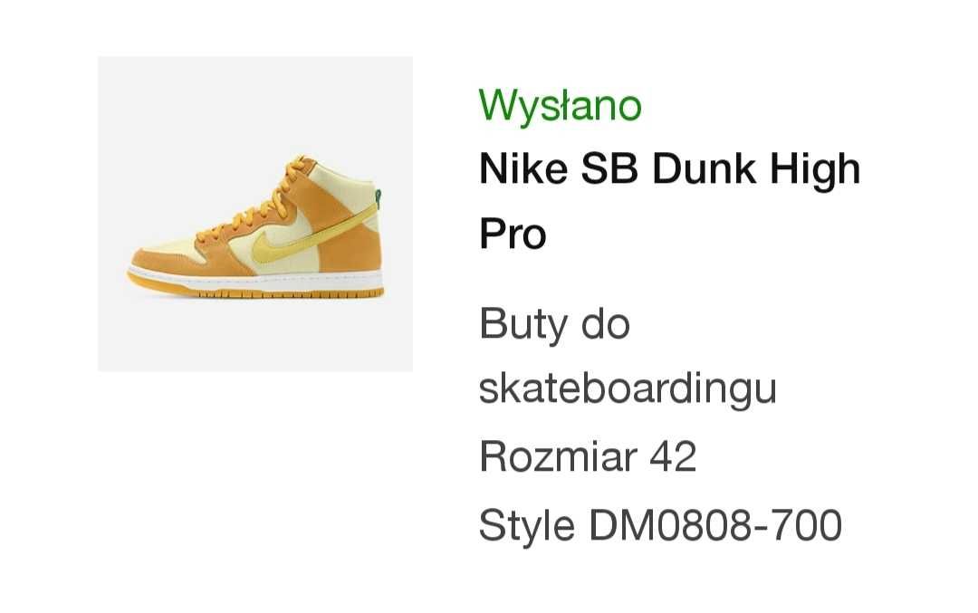 Nike SB Dunk High Pineapple 42