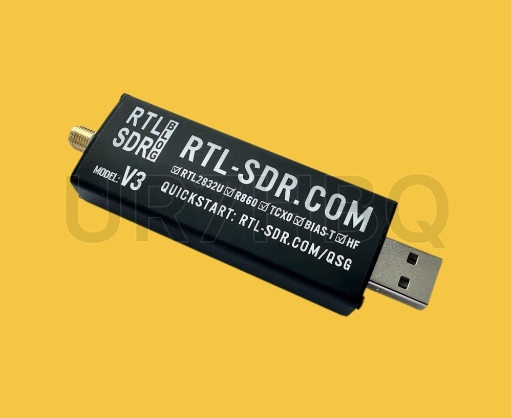 RTL SDR V3 blog Радіоприймач 500кГц-1.7ГГц RTL2832U R860(R820T2)