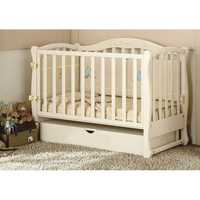 Дитяче дерев'яне ліжечко Baby Dream Prestige 05 з маятником + матрас