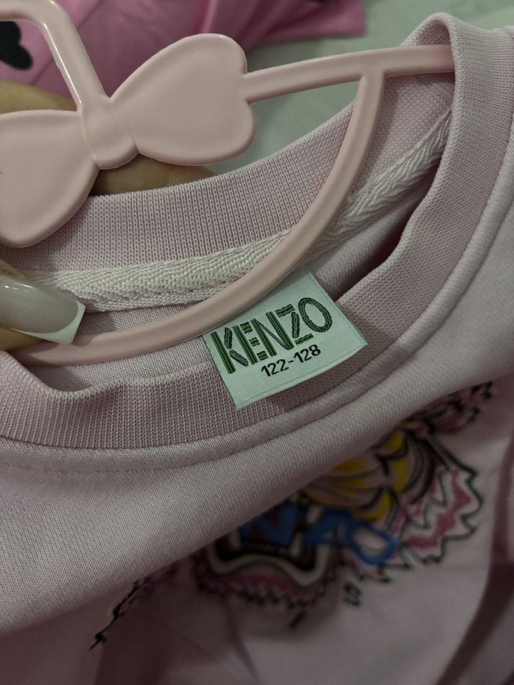 Bluza kenzo dla dziewczynki 122 128 pudrowy róż