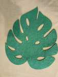 Zielona podkładka filcowa monstera