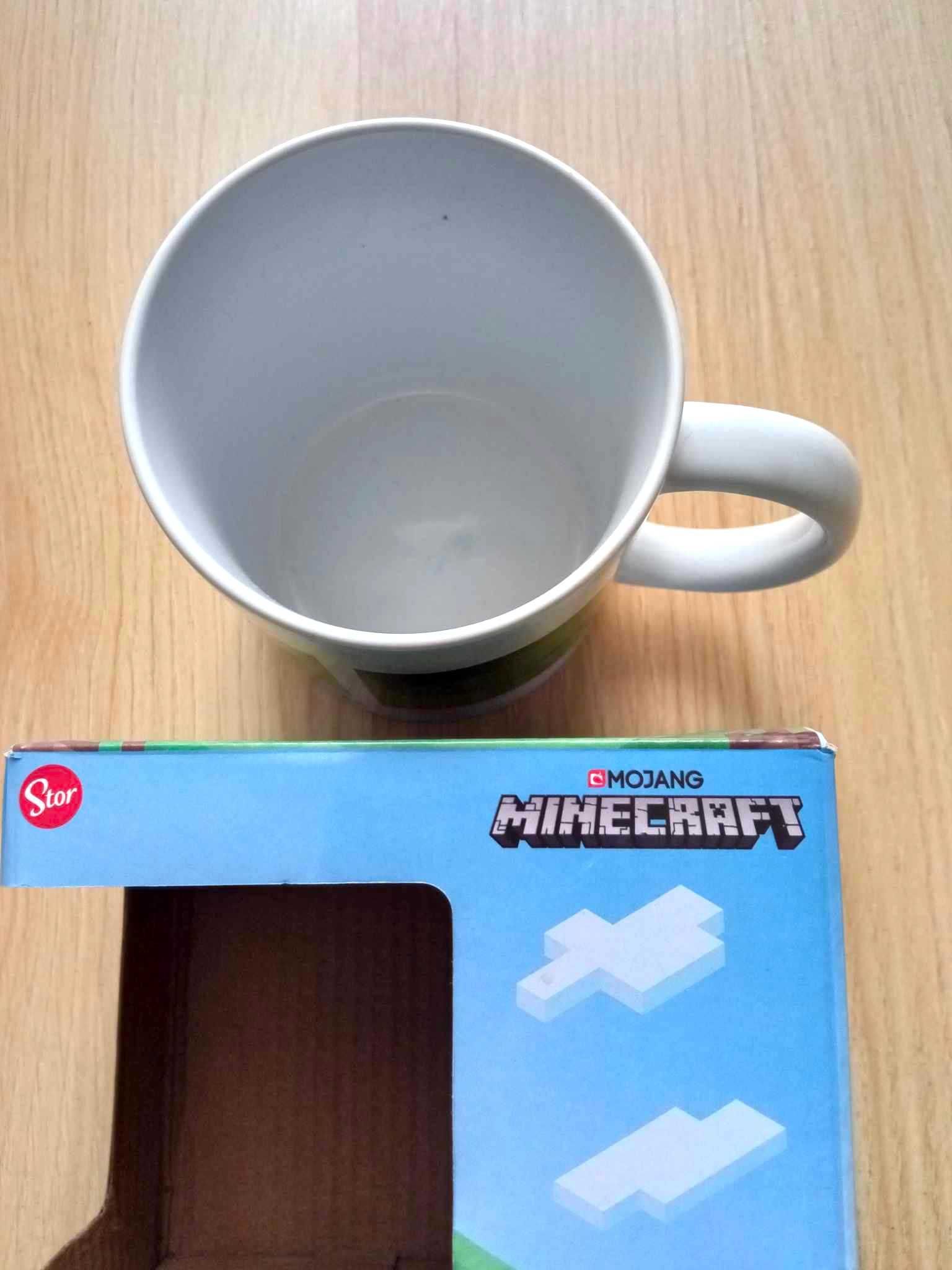 Kubek ceramiczny nowy Minecraft z uchem 330 ml dla fana gry na prezent