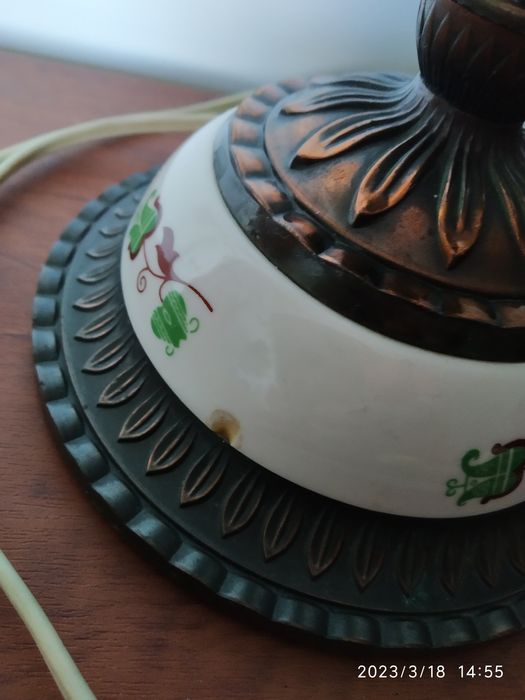 лампа настільна метал-кераміка