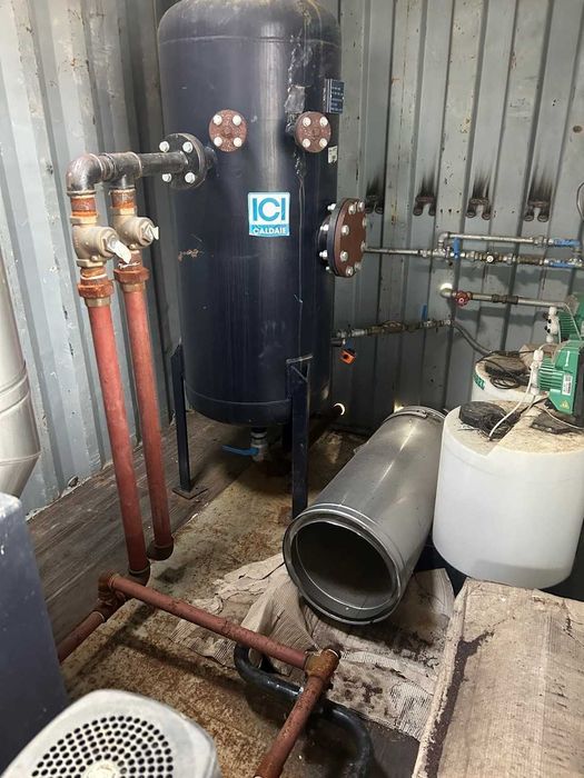 Kocioł parowy Nowy kotłownia kontenerowa 1.000 kg/h 12 Bar.