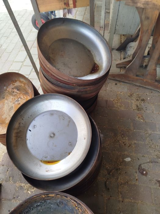 Misa stalowa, palenisko, pojemnik na olej, miska
