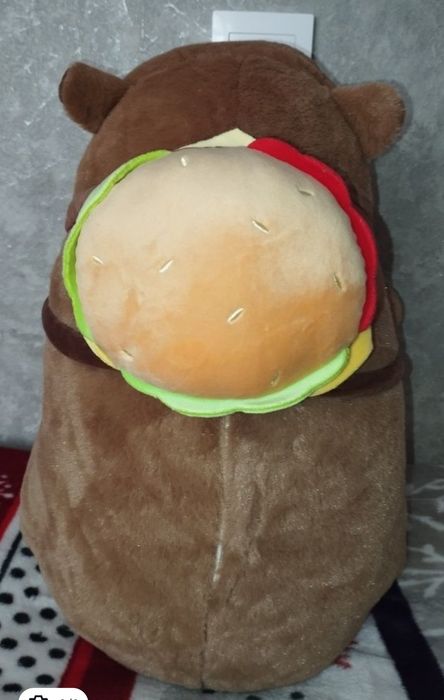 Подушка-игрушка с пледом внутри 3 в 1 капибара-трансформер