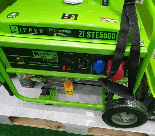 Новий бензиновий генератор Zipper ZI-STE5500, 5500 Вт, 230V/400V