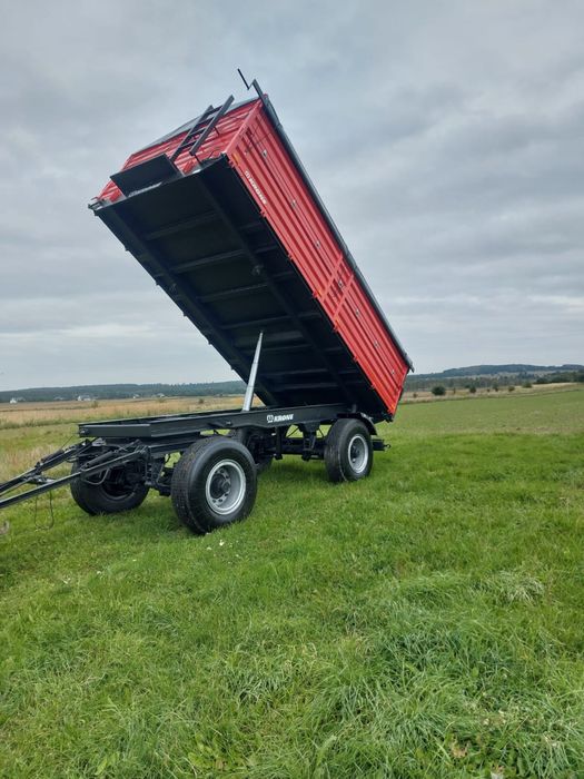 KRONE DK225 przyczepa rolnicza DMC 18T wywrot na kulach 3str LED