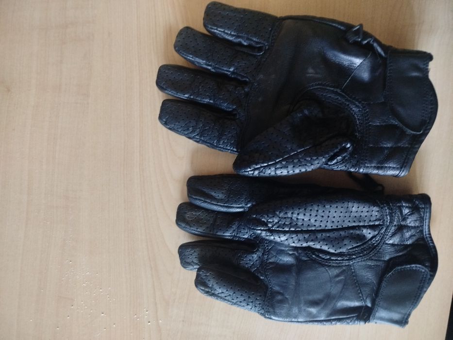 Rękawice motocyklowe skórzane