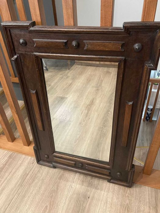 Lustro drewniana rama