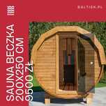Sauna ogrodowa Beczka Ruska Bania 200x250cm - dobierz piec i dodatki