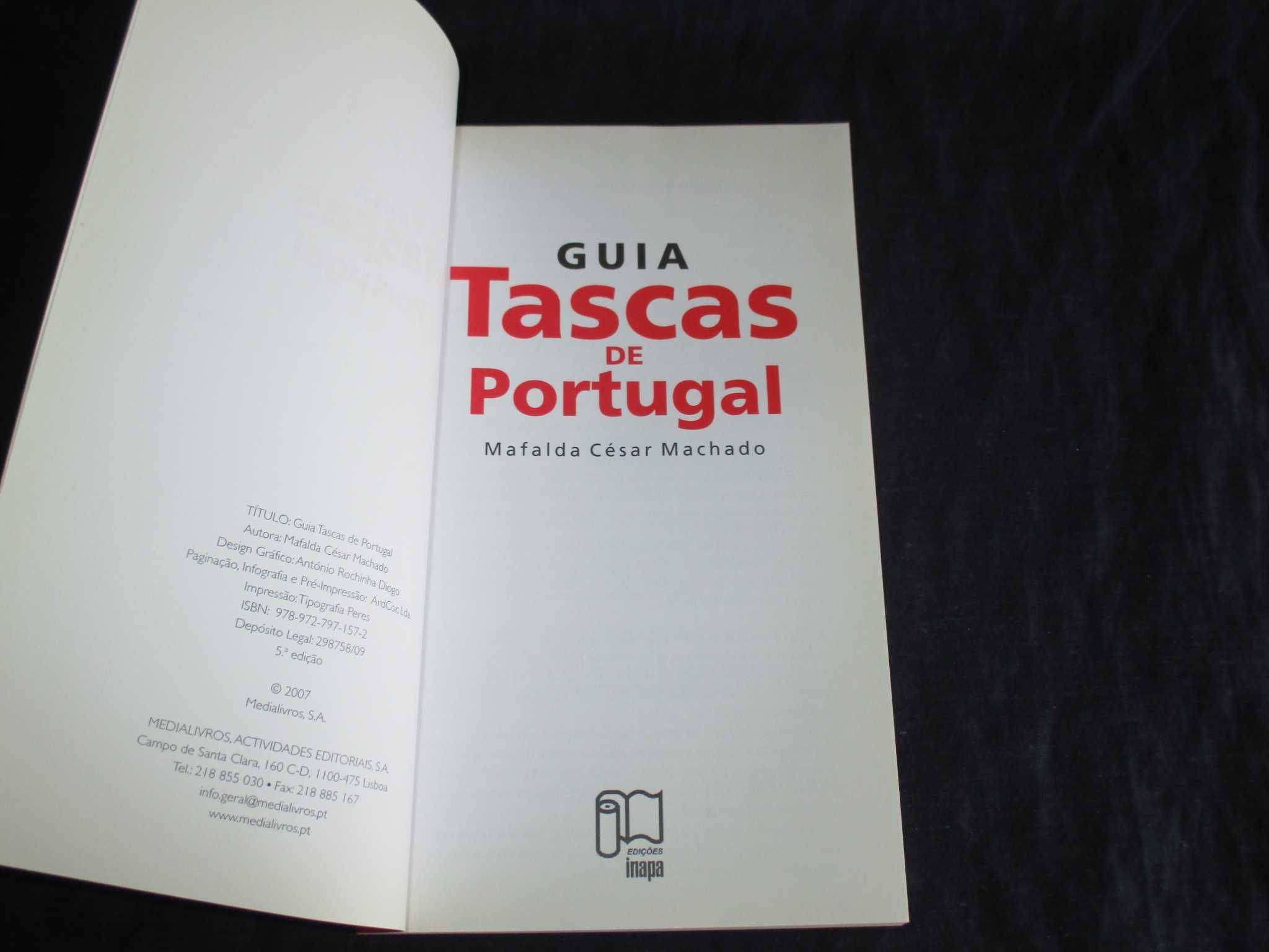 Livro Guia Tascas de Portugal Inapa