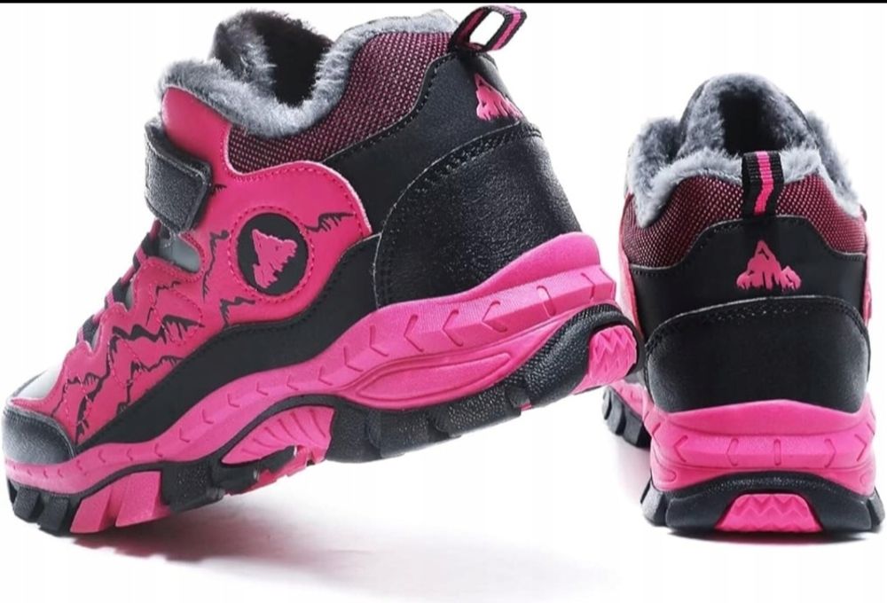 Buty zimowe ocieplane trekingowe antyposlizgowe 39
