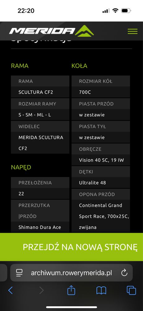 Merida Scultura Full Carbon Dura Ace Nowy Ultralekki 7kg