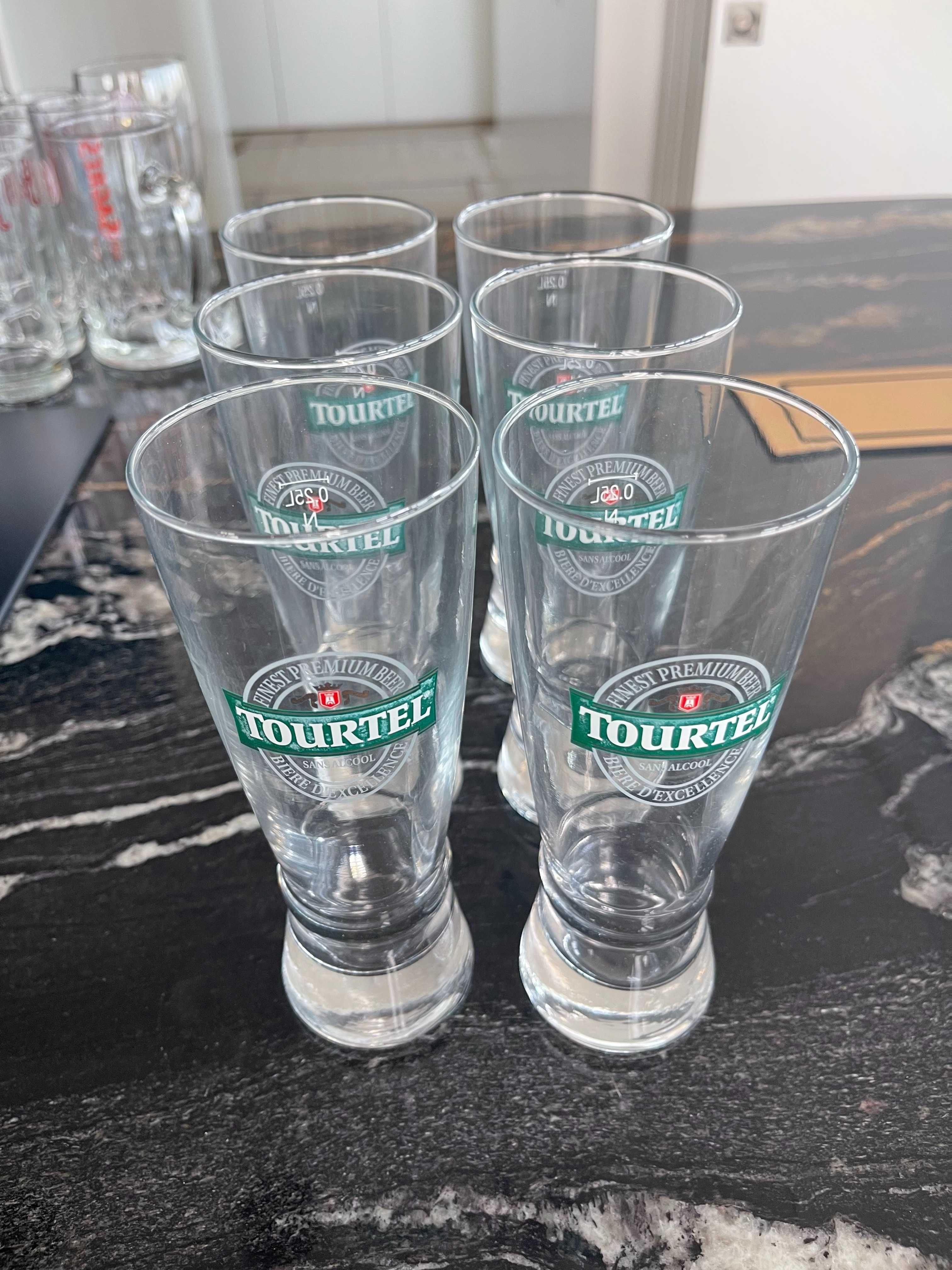 Conjunto de 6 copos de cerveja TOURTEL