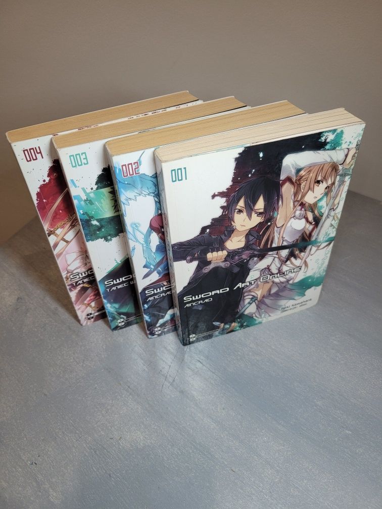 Reki Kawahara Sword Art Online Tom 1, 2, 3, 4 Aincrad, Taniec wróżek