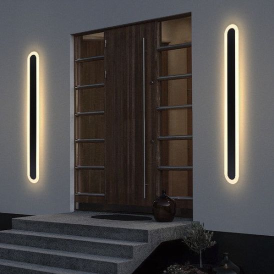 Lampa Kinkiet Led Ogrodowa Elewacyjna Zewnętrzna Długa 80Cm B.ciepła