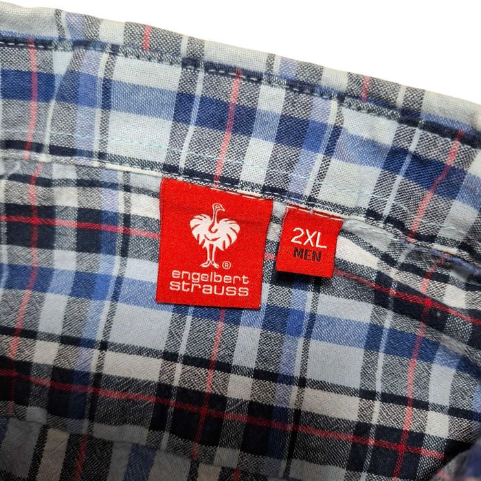 Engelbert Strauss koszula robocza w kratę z krótkim rękawem 2XL XXL