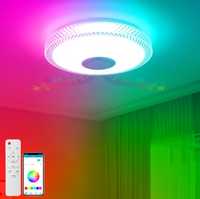 Lampa sufitowa LED +  RGB + glosnik + Bluetooth