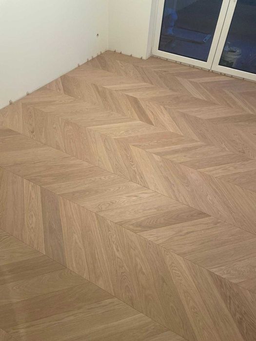 Jodełka francuska dębowa 14x120x600 Select Raw Wood Lakier [117 m2 ]