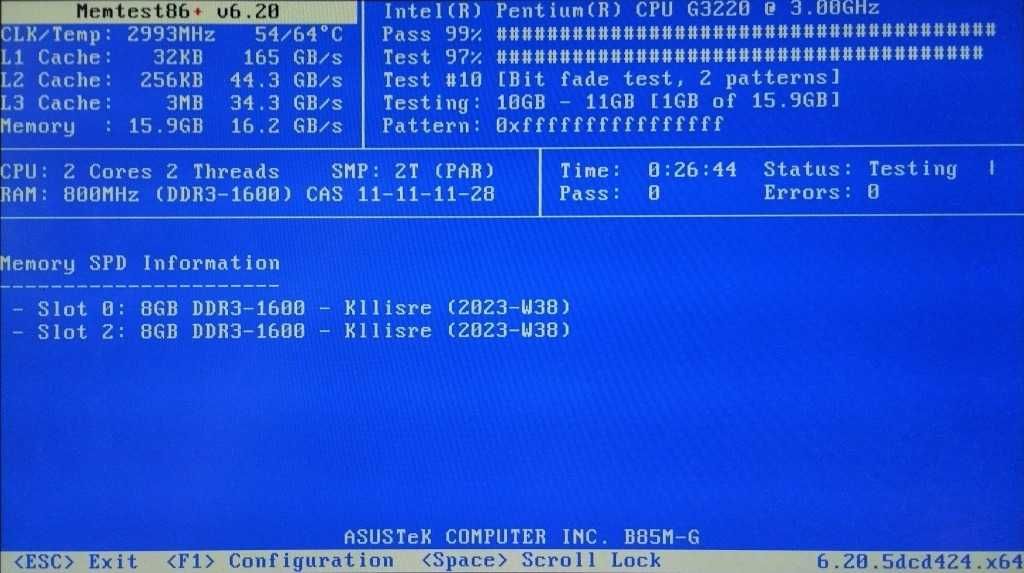 Оперативна пам'ять память KLLISRE 16 Gb (8 Гб + 8 Гб) DDR3 1600 МГц