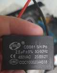 Condensadores 2.5uf e termostato