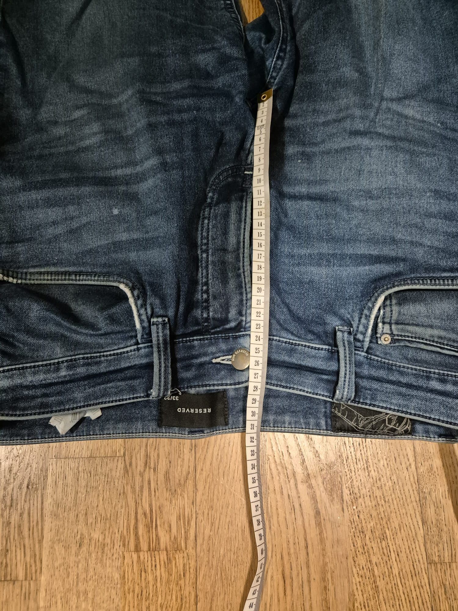 Spodnie Jeansy Reserved 33 / 32 Bawełna Oddychające High Flex Wygodne