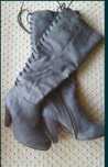 Botas Cano Alto Cinza Maria Mare 37
