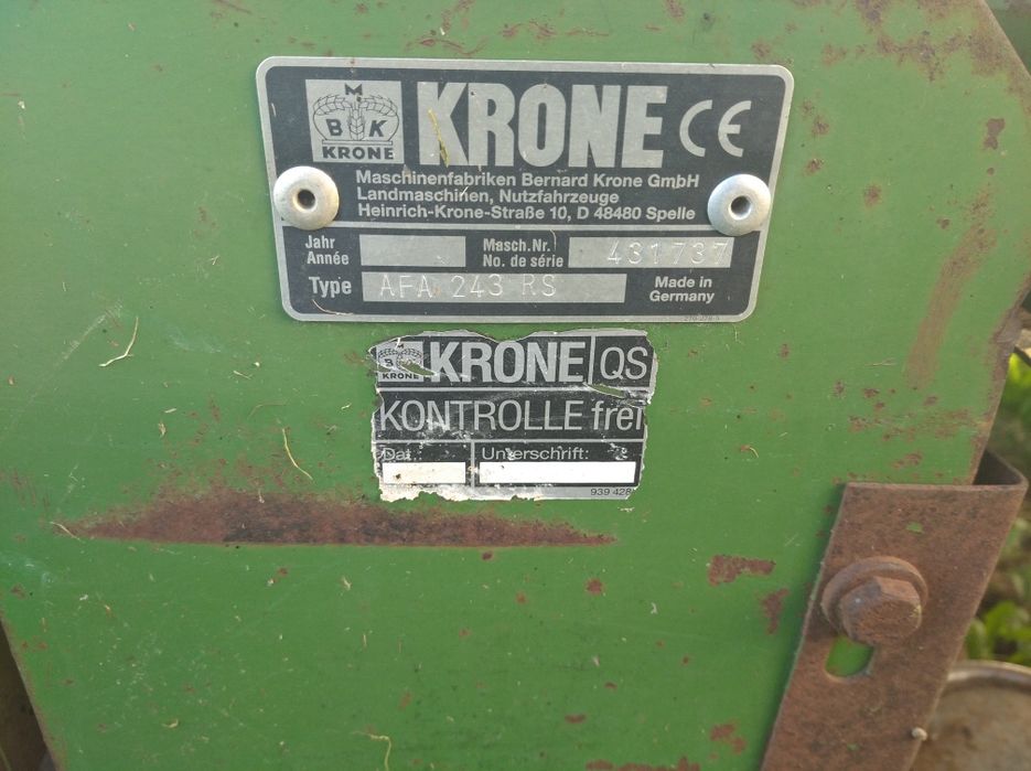 Sprzedam kosiarkę czołową Krone