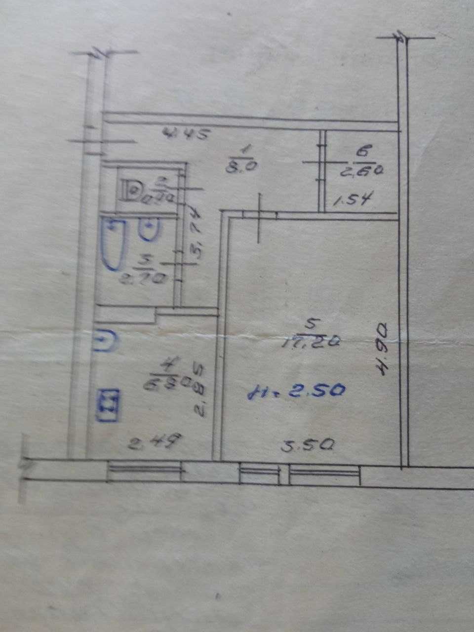 Продам 1-ком. квартиру в литовском доме, г.Шахтерское Днепр. обл.