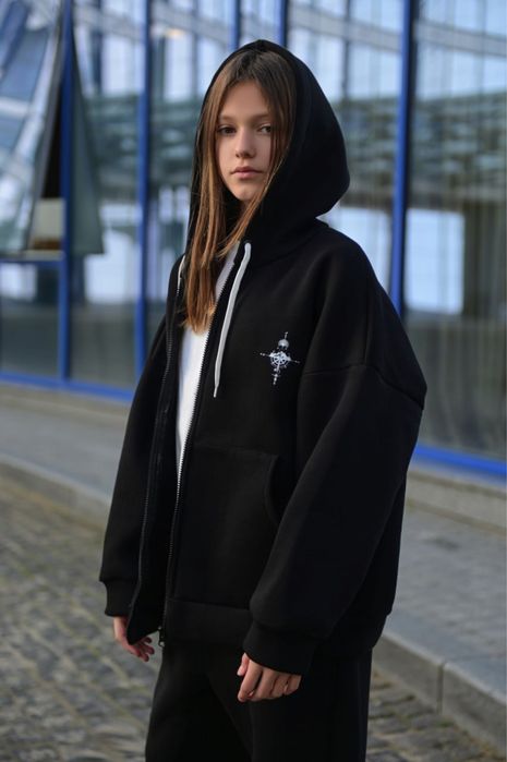 Теплий костюм на дівчинку тринитка на флісі