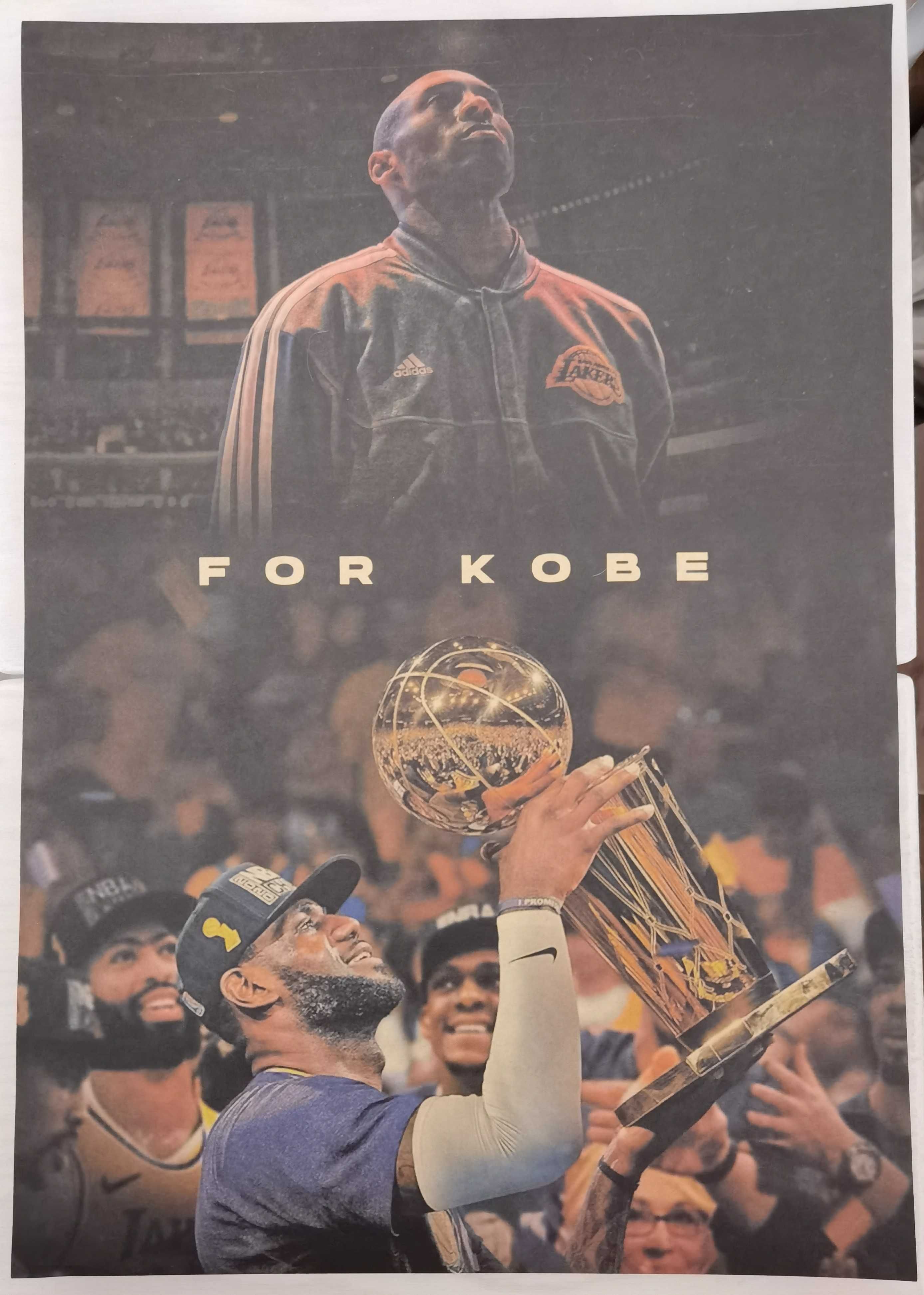 Plakat Sport Koszykówka Kobe Bryant NBA Lakers 51x35cm