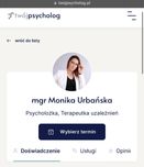 psycholog terapeuta online