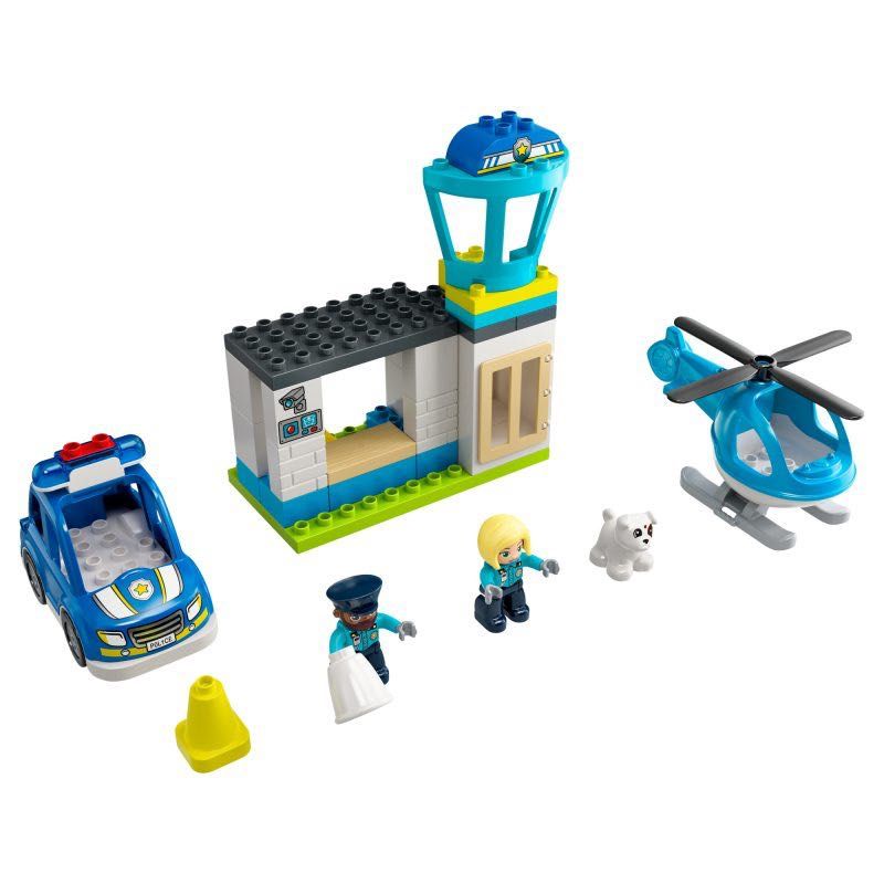 PROMOCJA! Zestaw Klocków - LEGO DUPLO Posterunek Policji i Helikopter!