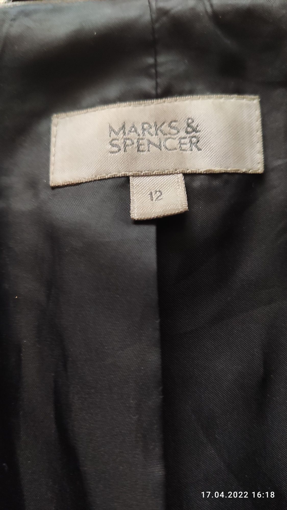 Полупальто женское, размер 12, Marks&Spencer.