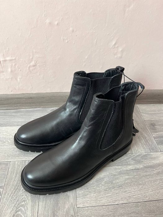 Ботинки черевики челсі жіночі чорні