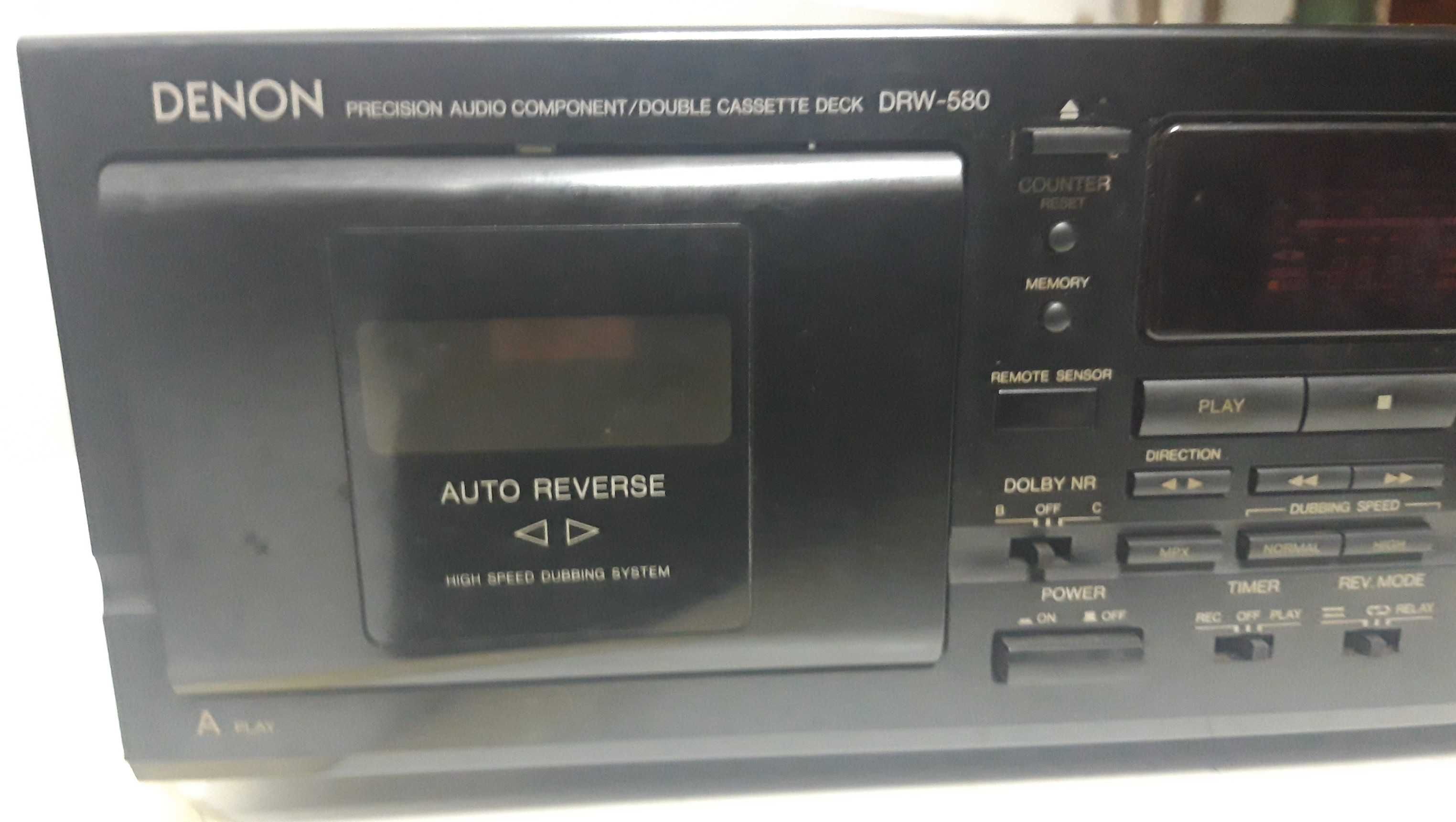 Denon DRW-580 Deck Cassetes Revisionado
