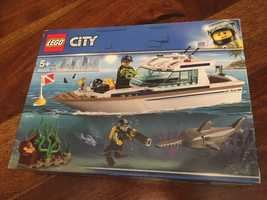 NOWY zestaw LEGO 60221 CITY - Jacht z rybą piłą