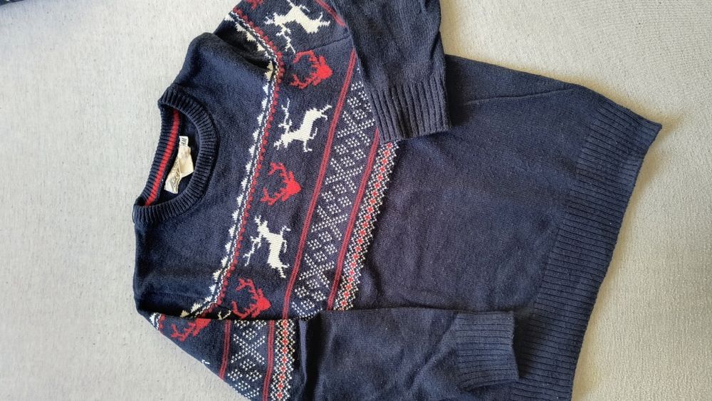 Sweter świąteczny 134 140 H&M