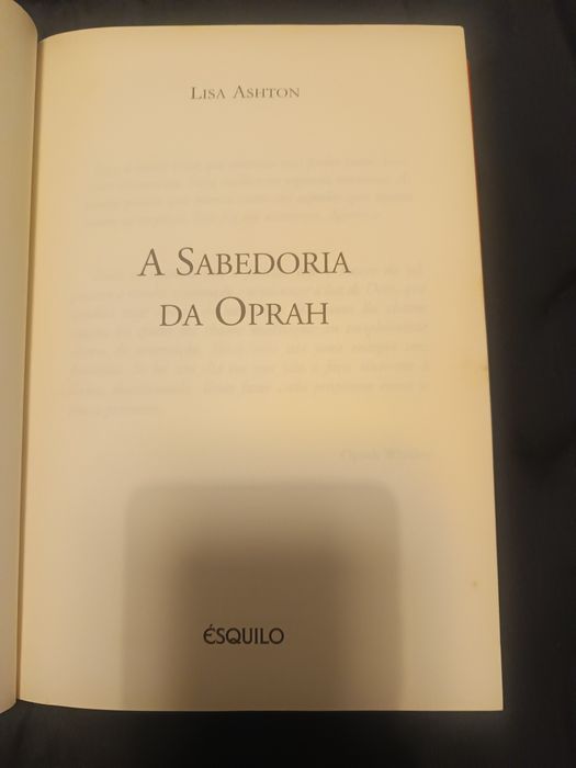 Livro  da apresentadra Oprah