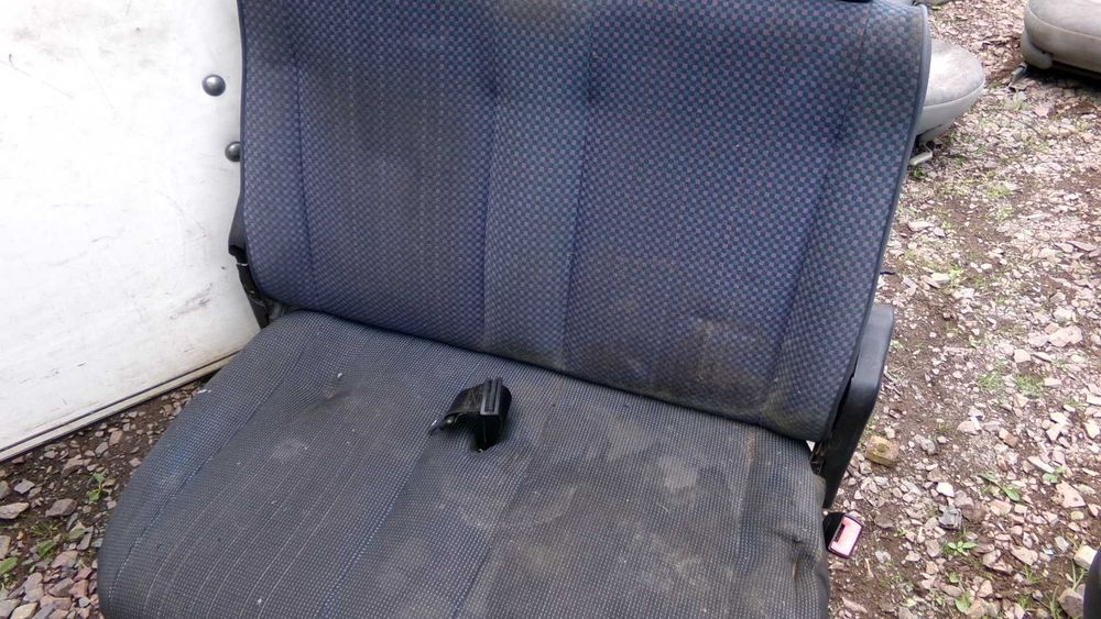 Wrz55 Fotel podwójny siedzenie kamper bus kanapa "KRATKA OPARCIE"