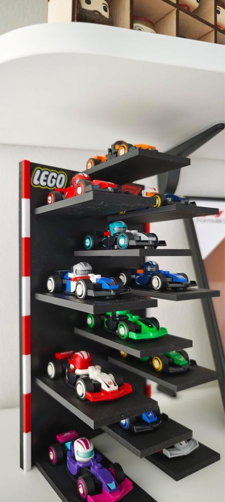 Стенд для 12 LEGO Minifigures F1 Speed ​​Champions (71049) Гараж