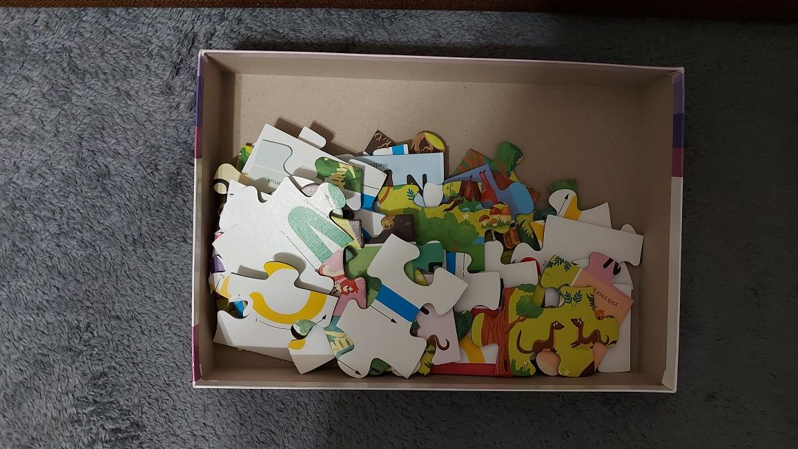Puzzle Dla dzieci Leśny alfabet
