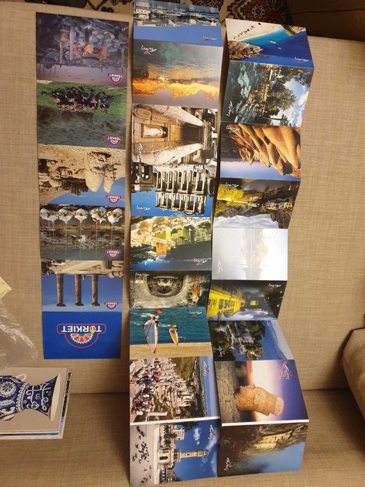 Widokówki Turcja, pocztówki Istanbul, Marmaris, Ankara Alanya 80 sztuk