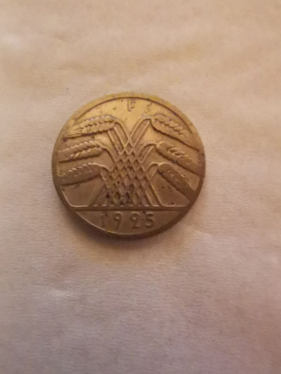 Moneta 10 Reichspfenig Deutsches Reich 1925 r kłosy