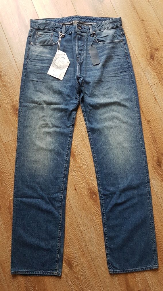G-Star Raw 3301 relaxed straight jeans męskie spodnie dżinsy