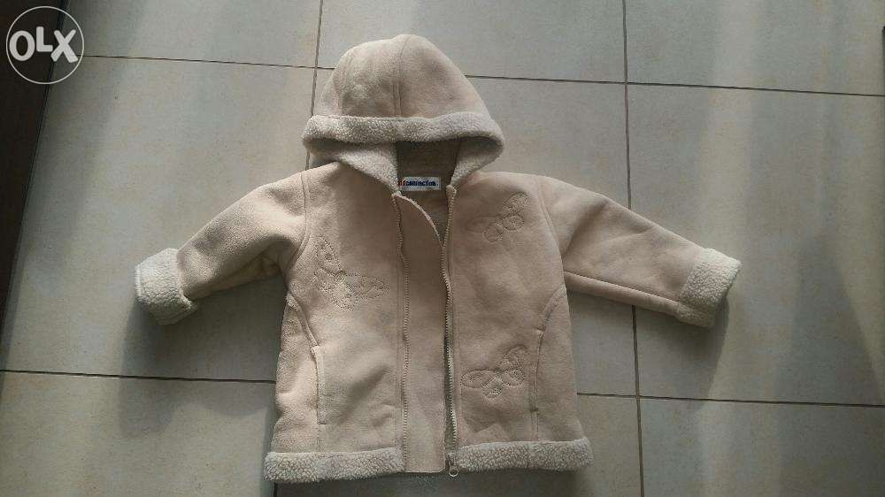 Śliczny płaszczyk/kurtka jesienna zimowa dla dziewczynki na 24 m r.98