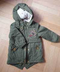 Kurteczka parka - Rozmiar 80 - kolor khaki - So Cute - ocieplana